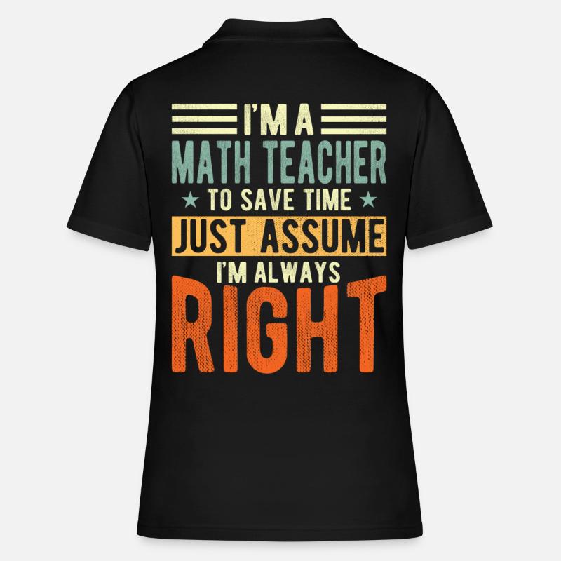 Mathematics teacher - Women's Polo Shirt - black