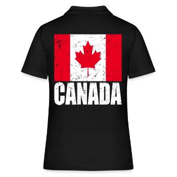 Drapeau du Canada - Polo Femme - noir - Dos - Ailine (174cm)