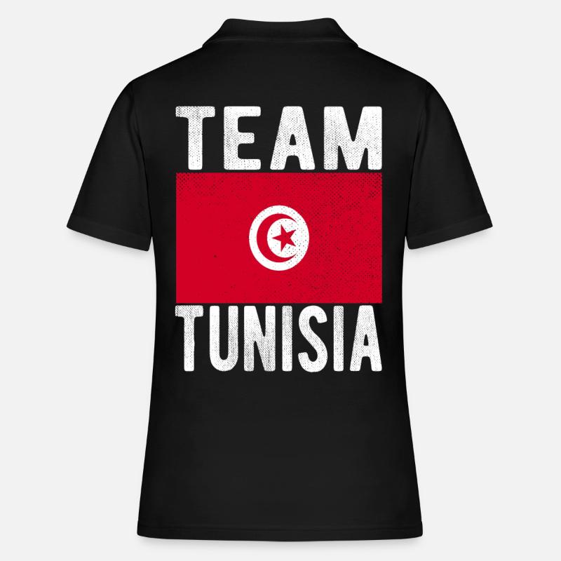 Drapeau de la Tunisie - Polo Femme - noir