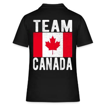 Drapeau du Canada - Polo Femme - noir - Dos - Ailine (174cm)