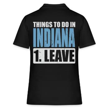 Indiana Meme - Women's Polo Shirt - black - Back - Ailine (174cm)