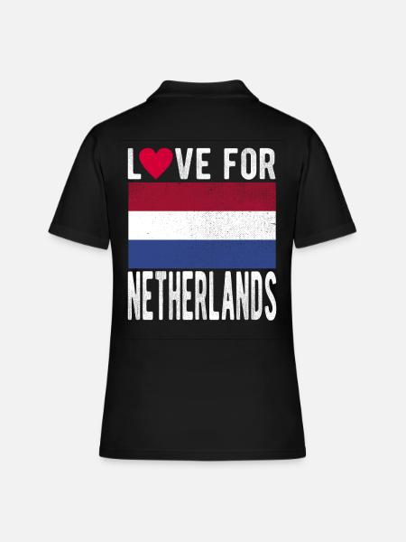 Drapeau des Pays-Bas - Polo Femme - noir