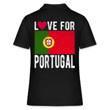 Drapeau du Portugal - Polo Femme - noir - Dos - Ailine (174cm)