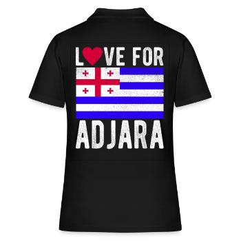 Adjara Souvenir - Polo Femme - noir - Dos - Ailine (174cm)