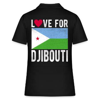 Djibouti Souvenir - Polo Femme - noir - Dos - Ailine (174cm)