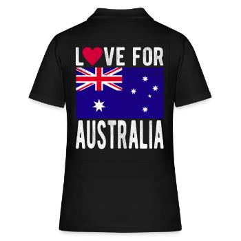 Australie Souvenir - Polo Femme - noir - Dos - Ailine (174cm)