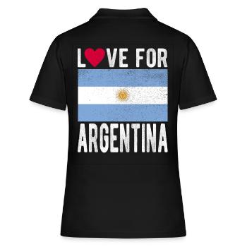 Argentine Souvenir - Polo Femme - noir - Dos - Ailine (174cm)