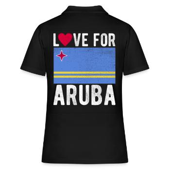 Souvenir d’Aruba - Polo Femme - noir - Dos - Ailine (174cm)