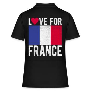 France Souvenir - Polo Femme - noir - Dos - Ailine (174cm)