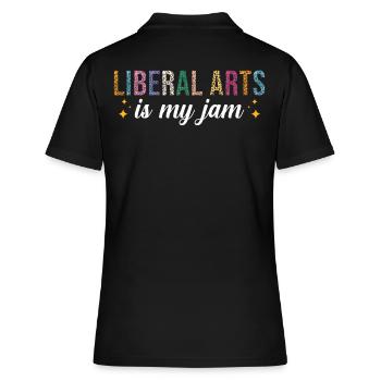 Liberal Arts Ist Meine Leidenschaft - Frauen Polo Shirt - Schwarz - Hinten - Ailine (174cm)