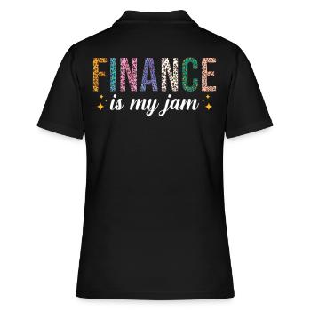 La finance est ma passion - Polo Femme - noir - Dos - Ailine (174cm)