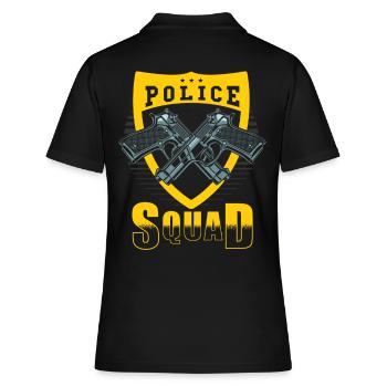 Commandement de la police - Polo Femme - noir - Dos - Ailine (174cm)