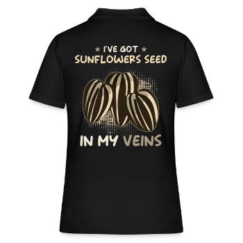 Tournesol - Polo Femme - noir - Dos - Ailine (174cm)