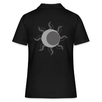 Sonne Gothic - Frauen Polo Shirt - Schwarz - Hinten - Ailine (174cm)