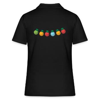 Lumières de fées - Polo Femme - noir - Dos - Ailine (174cm)
