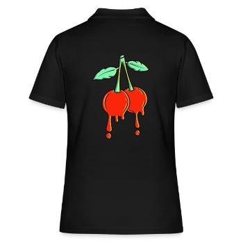 Cerises - Polo Femme - noir - Dos - Ailine (174cm)