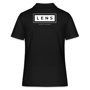 LENS minimaliste - Polo Femme - noir - Dos - Ailine (174cm)