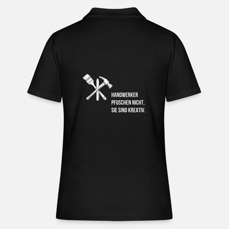 Les artisans ne se trompent pas, ils sont créatifs. - Polo Femme - noir