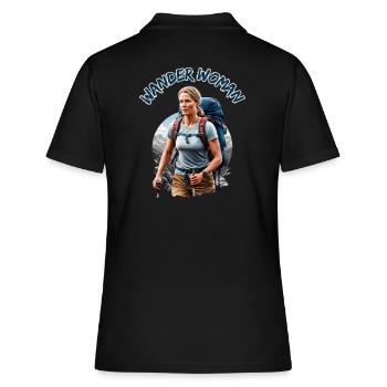 Wander Woman - Randonnée Alpinisme Femme - Polo Femme - noir - Dos - Ailine (174cm)