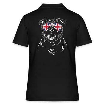STAFFORDSHIRE BULL TERRIER Union Jack Wilsigns - Polo Femme - noir - Dos - Ailine (174cm)