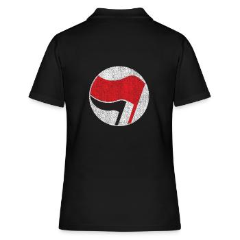 Antifascisme - Polo Femme - noir - Dos - Ailine (174cm)