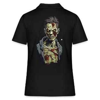 Mitternacht Zombie Horror Halloween Filmabend - Frauen Polo Shirt - Schwarz - Hinten - Ailine (174cm)