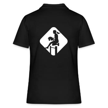 Cheval de loisir - Cheval de loisir - Équitation - Cadeau - Polo Femme - noir - Dos - Ailine (174cm)