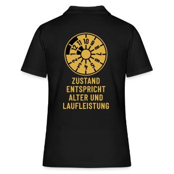 Zustand entspricht Alter und Laufleistung - HU - Frauen Polo Shirt - Schwarz - Hinten - Ailine (174cm)