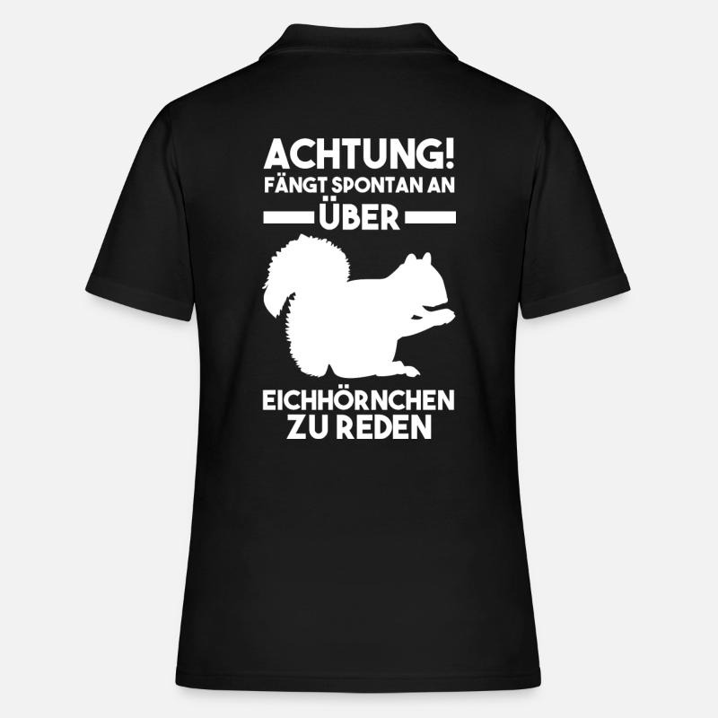 Erdmännchen - Frauen Polo Shirt - Schwarz