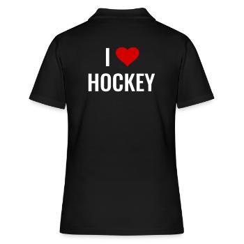 Hockey - J’adore le hockey - Polo Femme - noir - Dos - Ailine (174cm)