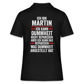 Martin - Polo Femme - noir - Dos - Ailine (174cm)