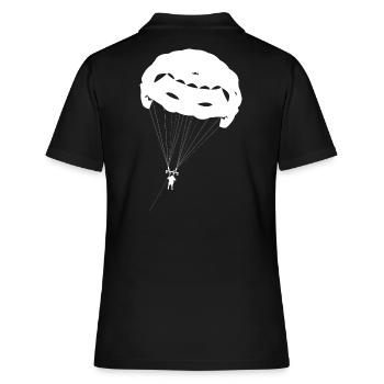 Parachute ascensionnel Parapente - Polo Femme - noir - Dos - Ailine (174cm)