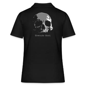 Memento Mori Crâne Gris - Polo Femme - noir - Dos - Ailine (174cm)