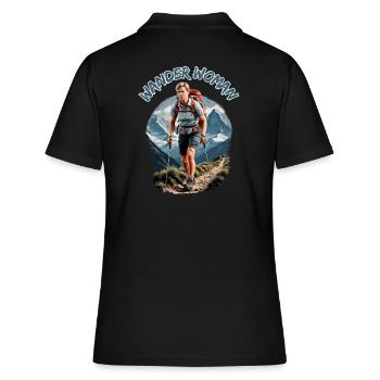 Wander Woman - Randonnée Alpinisme Femme - Polo Femme - noir - Dos - Ailine (174cm)