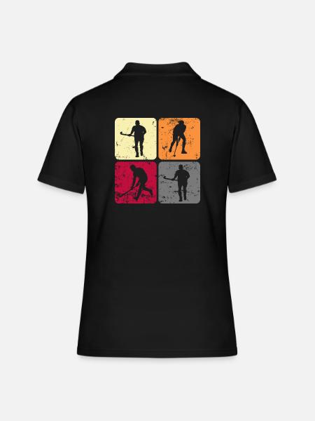 Hockey sur gazon Hockey « Hockey-sport » Joueur de hockey - Polo Femme - noir
