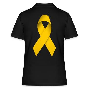 ruban jaune - Polo Femme - noir - Dos - Ailine (174cm)