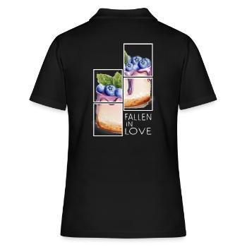 gâteau au fromage aux bleuets gâteau au fromage - Polo Femme - noir - Dos - Ailine (174cm)