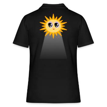 Rayons du soleil Kawaii Art - Polo Femme - noir - Dos - Ailine (174cm)