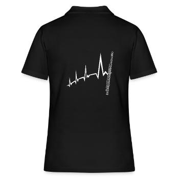 Flûte Heartbeat Flûte - Polo Femme - noir - Dos - Ailine (174cm)