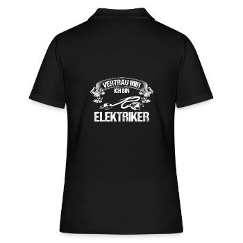 Maître électricien Ingénieur électricien Électricien - Polo Femme - noir - Dos - Ailine (174cm)