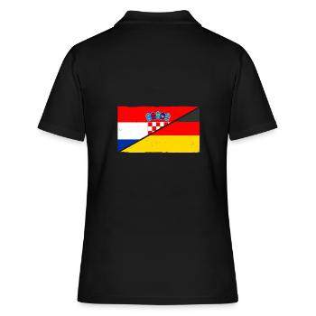 Croates Croates Croates Hrvatska Allemagne Croatie - Polo Femme - noir - Dos - Ailine (174cm)