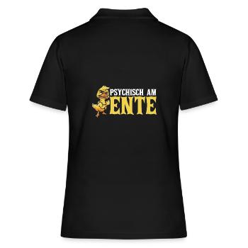 Psychisch Am Ente - Frauen Polo Shirt - Schwarz - Hinten - Ailine (174cm)