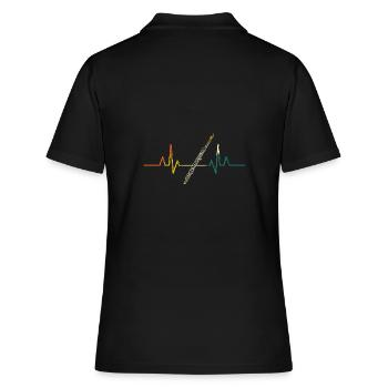 Flûte Heartbeat Flûte - Polo Femme - noir - Dos - Ailine (174cm)