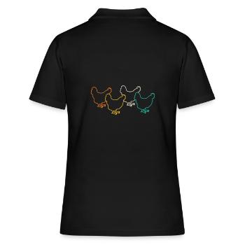 Poules Poule - Polo Femme - noir - Dos - Ailine (174cm)
