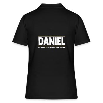 Daniel - Frauen Polo Shirt - Schwarz - Hinten - Ailine (174cm)