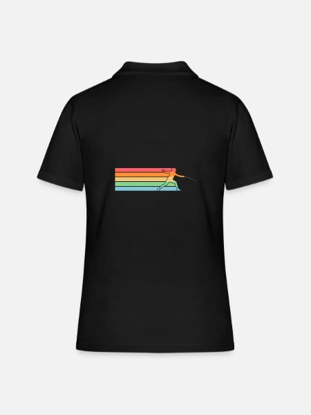 Fechter Fechten - Frauen Polo Shirt - Schwarz