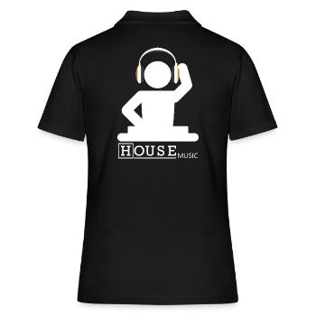 House Music - Polo Femme - noir - Dos - Ailine (174cm)