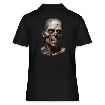 Zombie blutig Horror Untote Halloween Apocalypse - Frauen Polo Shirt - Schwarz - Hinten - Ailine (174cm)