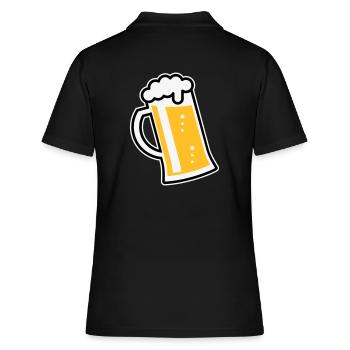 XLustiges Design Für Fröhliche Anlässe (L / 3) - Frauen Polo Shirt - Schwarz - Hinten - Ailine (174cm)