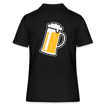 XLustiges Design Für Fröhliche Anlässe (R / 3) - Frauen Polo Shirt - Schwarz - Hinten - Ailine (174cm)